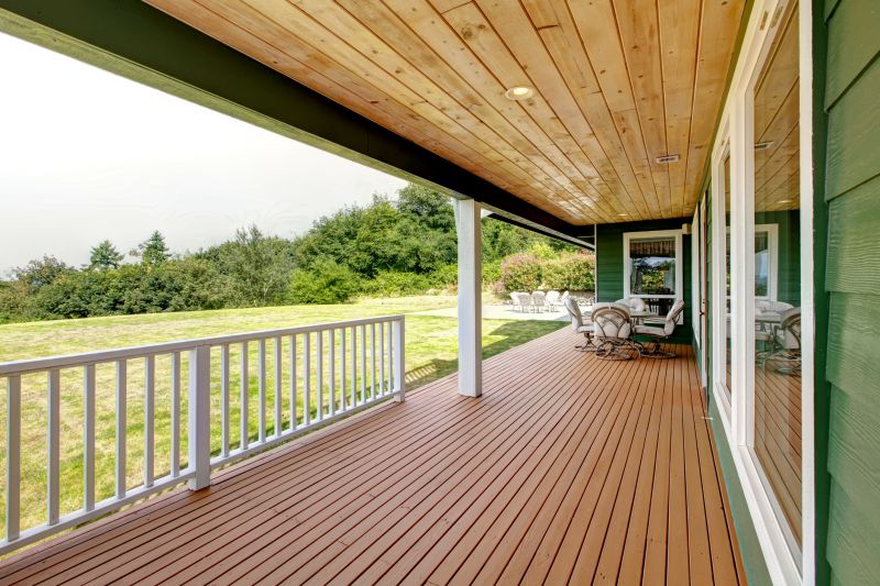 Covered deck area