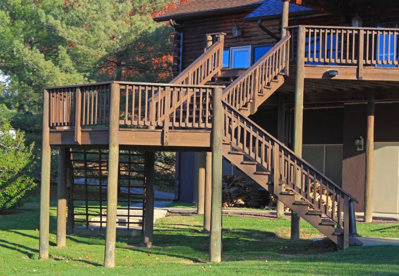 Multi-level deck with stairs