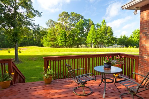 Redwood Deck Installation in Ballwin