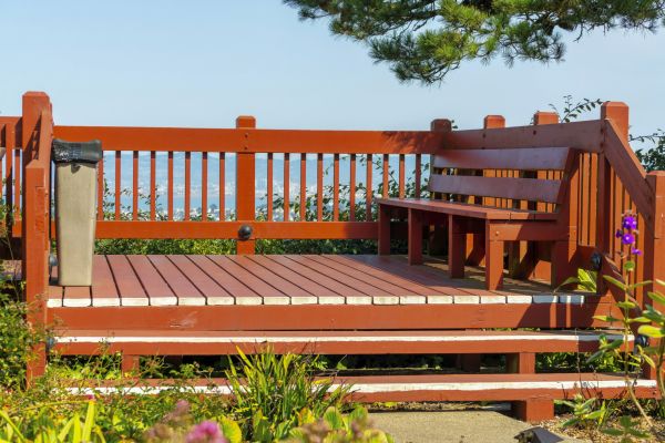 Redwood Deck Construction in Ballwin