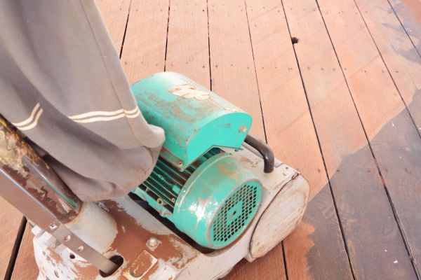 Cedar Deck Sanding in Ballwin